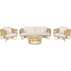 DOLCEDO / LIMNI - Loungeset voor 5 - Natuurlijk - Rotan
