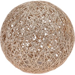 Ball 20Led 20 cm Goud W/Glitter