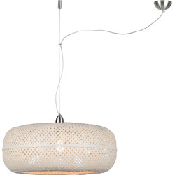 Hanglamp Palawan - Bamboe Wit - Ø60cm
