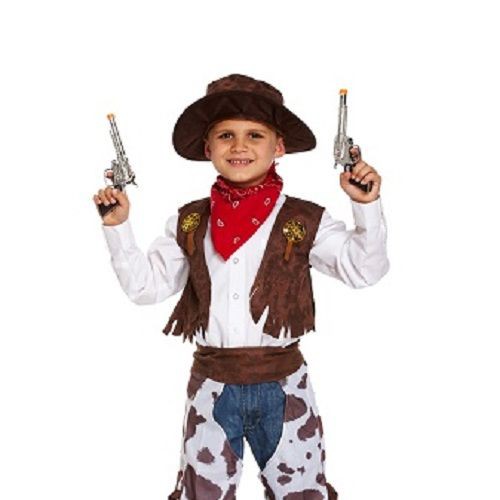 4-Delig Wild West Coyboy Kostuum voor Kinderen - Jongen - Sheriff Carnavalskleding - Verkleedkleding - 10-12 Jaar - Henbrandt - | HomeDeco.nl