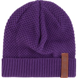 Knit Factory Jazz Gebreide Muts Dames - Beanie - Purple - One Size