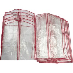 Set van 13 hoezen voor kleding transparant polyethyleen