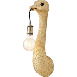 Wandlamp Ostrich - Goud - 18x15,5x57,5cm