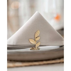 Servethouder goud - ash blad | Servetring goud | Tafeldecoratie goud | Bruiloft decoratie | Tafel accessoire servetringen