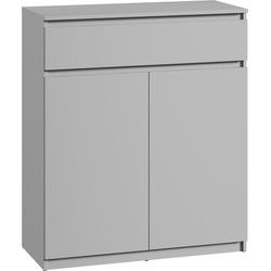 Meubella - Schoenenkast Santiago - Grijs - 92 cm - Met lade