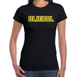 Bellatio Decorations Fout kersttrui t-shirt voor dames - oliebol - geel - oliebollen - nieuwjaar L - kerst t-shirts