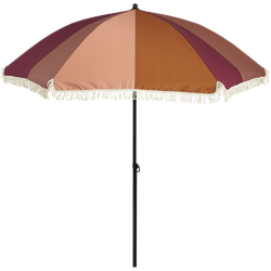 In The Mood Collection Parasol Gestreept - H238 x Ø220 cm - Roze