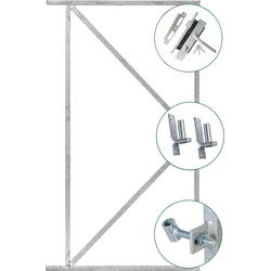 Ijzeren deurframeset compleet 155x90 cm Tuindeco