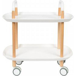 Bijzettafel Wit - Vier Wielen - Trolley Cruiser