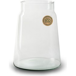 Bloemenvaas - glas - transparant - 25 x 19 cm - Vazen