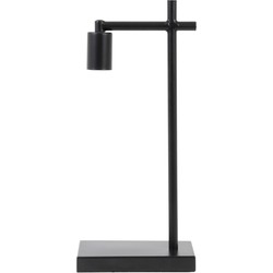 Tafellamp Corby - Zwart - 21x12x45.5cm