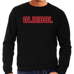 Bellatio Decorations Foute Kersttrui/sweater voor heren - oliebol - rood - oliebollen - nieuwjaar L - kerst truien