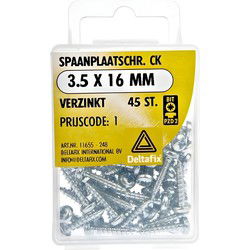 Spaanpl.schr. ck 3.5x16mm 45st