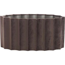Lampenkap ovaal Disli - Donkerbruin - 38x17.5x19cm