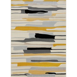 Modern Scandinavisch Tapijt ANAIS - Meerkleurig/Grijs - 160x220 cm