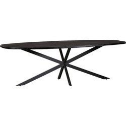 Starfurn Eettafel Elegance Black | 240 cm | Deens ovaal