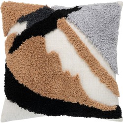 Sagres Cushion - Cushion in brown/black/white 45x45 cm