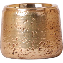 Kolibri Home | Luxury bloempot - Gouden keramieken sierpot - Ø12cm
