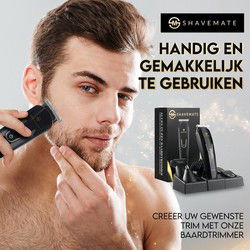 ShaveMate Alles-in-1 Draadloze Waterproof Baardtrimmer voor mannen
