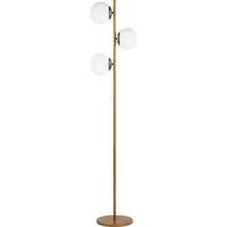 Beliani WADI - Staande lamp-Goud-Staal