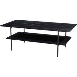 Salontafel Zwart - 110x55x40cm - Pensacola