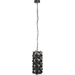 PTMD Hanglamp Jaye - 23x23x153 cm - Ijzer - Zwart