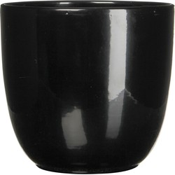 Bloempot Pot rond es/24 tusca 25 x 28 cm zwart Mica - Mica Decorations