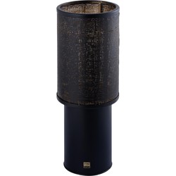 PTMD Jarne Windlicht - 26x26x70 cm - Ijzer - Zwart