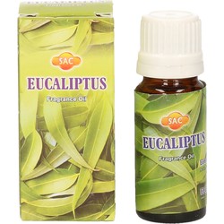 4x stuks geurolie eucalyptus 10 ml flesje - geurolie
