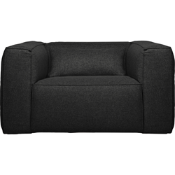 WOOOD Exclusive Bean Fauteuil Incl. Kussen - Stof - Donkergrijs