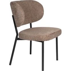 Housecraft Living Sanne Eetkamerstoelen Bruin - Set van 2