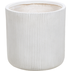 OREOI - Bloempot - Gebroken wit - 37 x 37 x 37 cm - Kleivezel