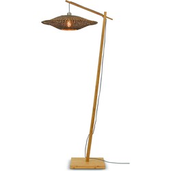 Vloerlamp Bali - Bamboe/Zwart - 80x60x176cm