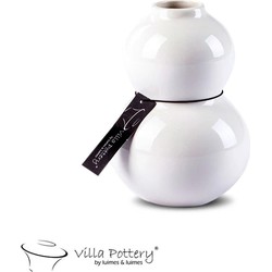 Villa Pottery  Witte vaas Barbapapa  - 9x13