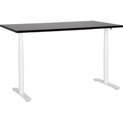 DESTINAS - Elektrisch Verstelbaar bureau - Zwart/Wit - 160 cm - MDF