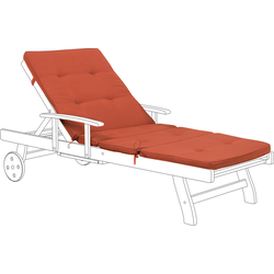 TOSCANA - Zitkussen - Rood  - 188 x 59 cm  - Polyester