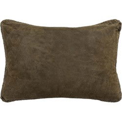 PTMD Sierkussen Suky - 60x8x40 cm - Suede - Groen