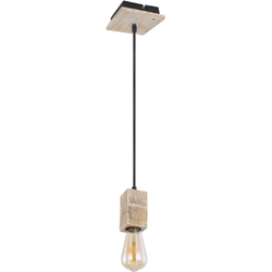 Hanglamp in kubus vorm | Hout | E27 | 12 x 12 x 120 cm