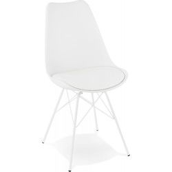 BYBLOS design stoel 55x45x83 cm Wit