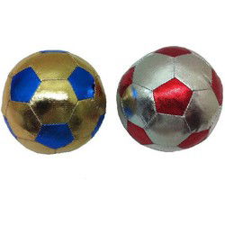 Summertime Stoffen Ball Zilver + Goud 10cm