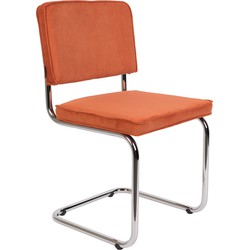 ZUIVER Chair Ridge Rib Orange 19a