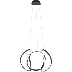 Highlight - Kyra XL - Hanglamp - LED - 70 x 70  x  180cm - Zwart
