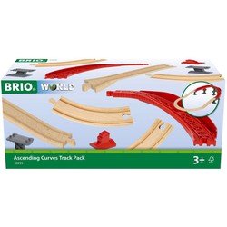 Brio Brio gebogen treinrails set oplopend 16-delig - 33995