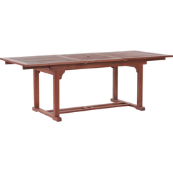 TOSCANA  - Tuintafel - Donkerrood - 90x160/220 cm - Acaciahout