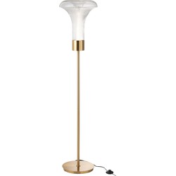 J-line - Staanlamp Led Goud Metaal Transparant - 34x34x155cm