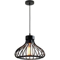 Homestyle Pro MK109-BB Industriele Hanglamp 22x18 cm Zwart-Metaal