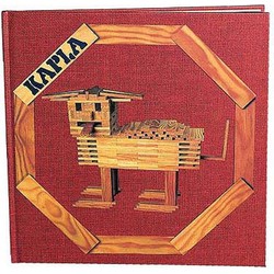 Kapla Kapla  houten bouwplankjes boek rood vol. 1