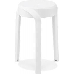 POMPA lage kruk 35x355x45 cm Wit