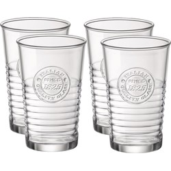 Set van 8x stuks waterglazen/drinkglazen transparant 300 ml - Whiskeyglazen