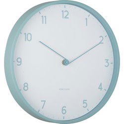 Karlsson - Wandklok Sencillez - Mistige blauw- Ø30cm